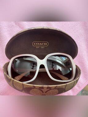 Coach Blake HC 8092 LO76  Women’s fashion square  Rose with grey-orange gradient